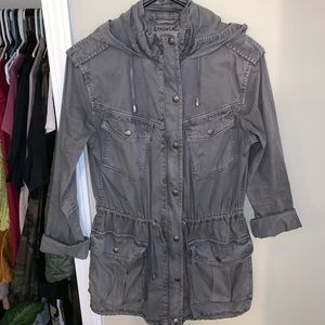 Talula Aritzia) Longer Trooper Jacket - Grey